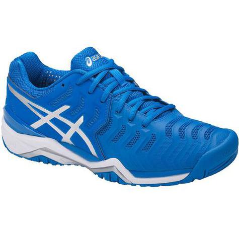 Asics Men's Gel-Resolution 7 Tennis Shoes - Blue/Silver/White - main image